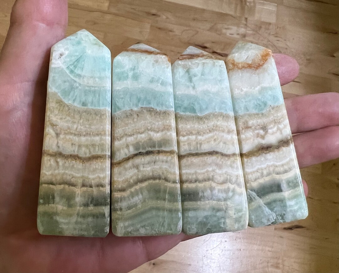 Lovely Pretty Banded Calcite Towers - Etsy UK