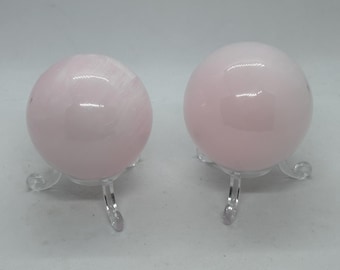 Pink Mangano Spheres - Small