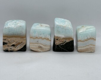 Caribbean Blue Calcite Free Forms