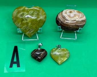 SETS - Green Serpentine & Chocolate Calcite
