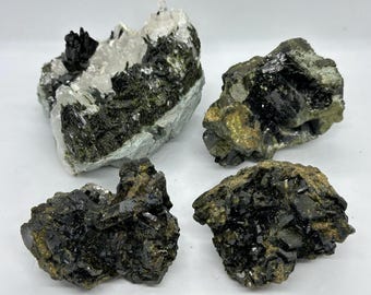 Natural Epidote Clusters