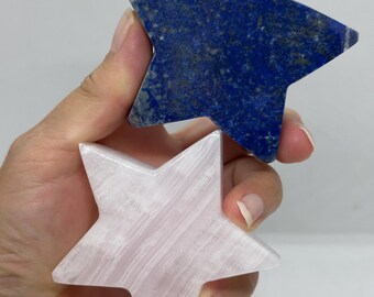 SET - Lapis Lazuli and Mangano calcite star