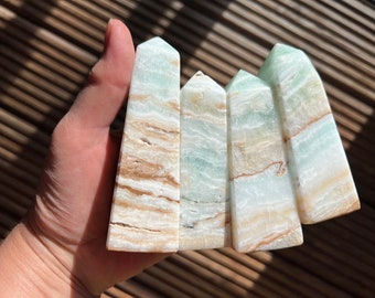 Caribbean Blue Calcite Towers