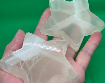 Lovely White Calcite Stars