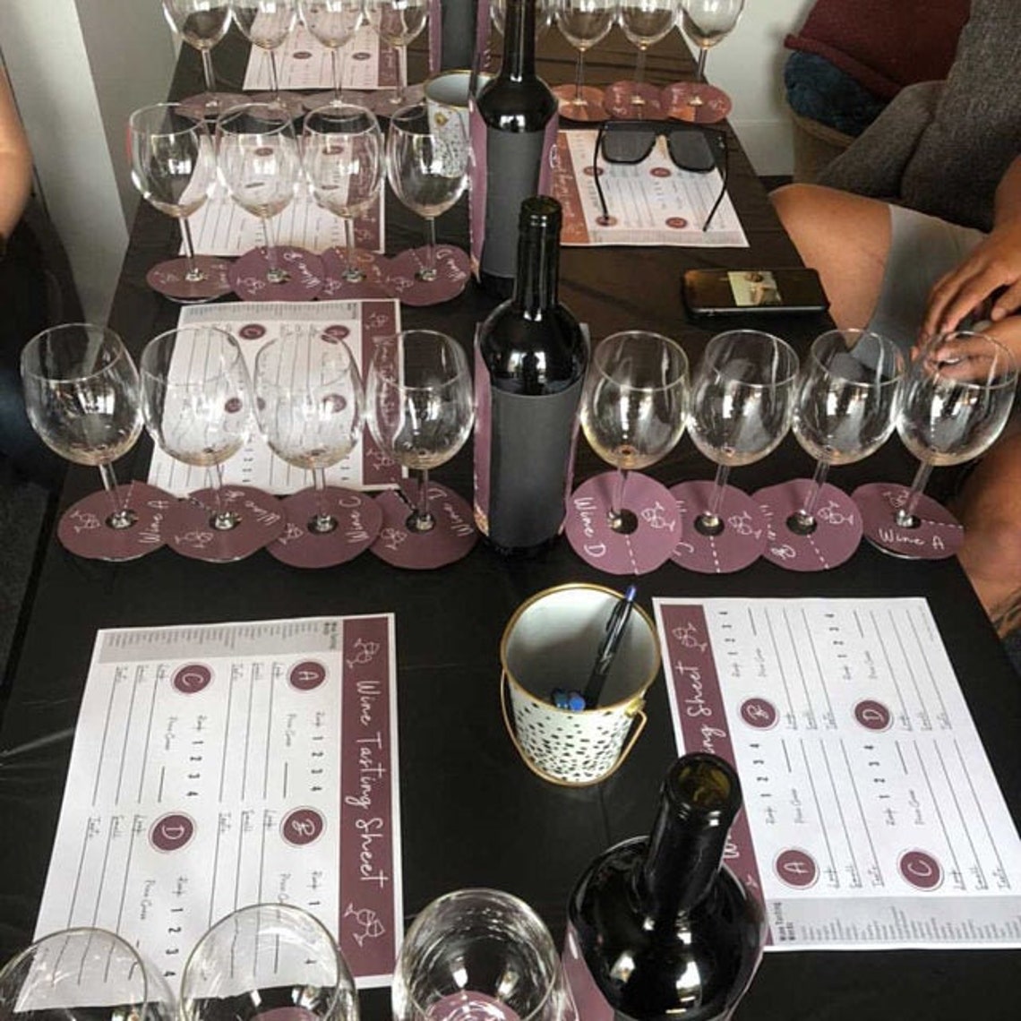 Wine Tasting Placemats Printable / Instant Download - Etsy