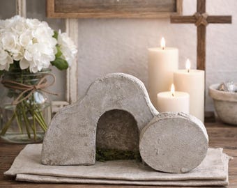 Beton Gartengrab | Osterdekor, Er ist auferstanden