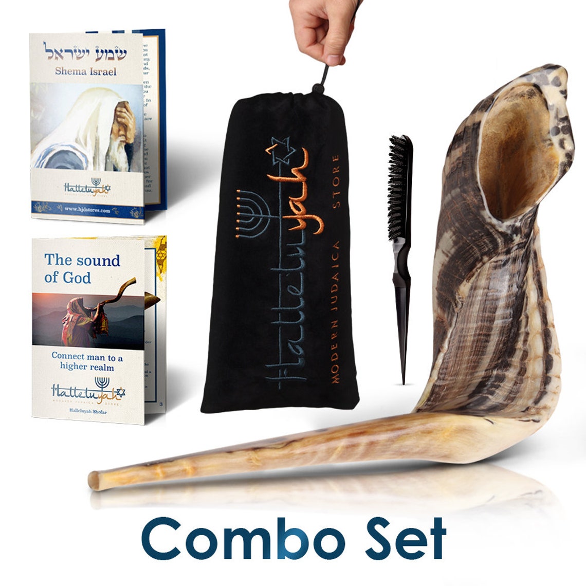 Halleluyah Shofar Set Ram Horn Kosher Shofar Traditional Etsy