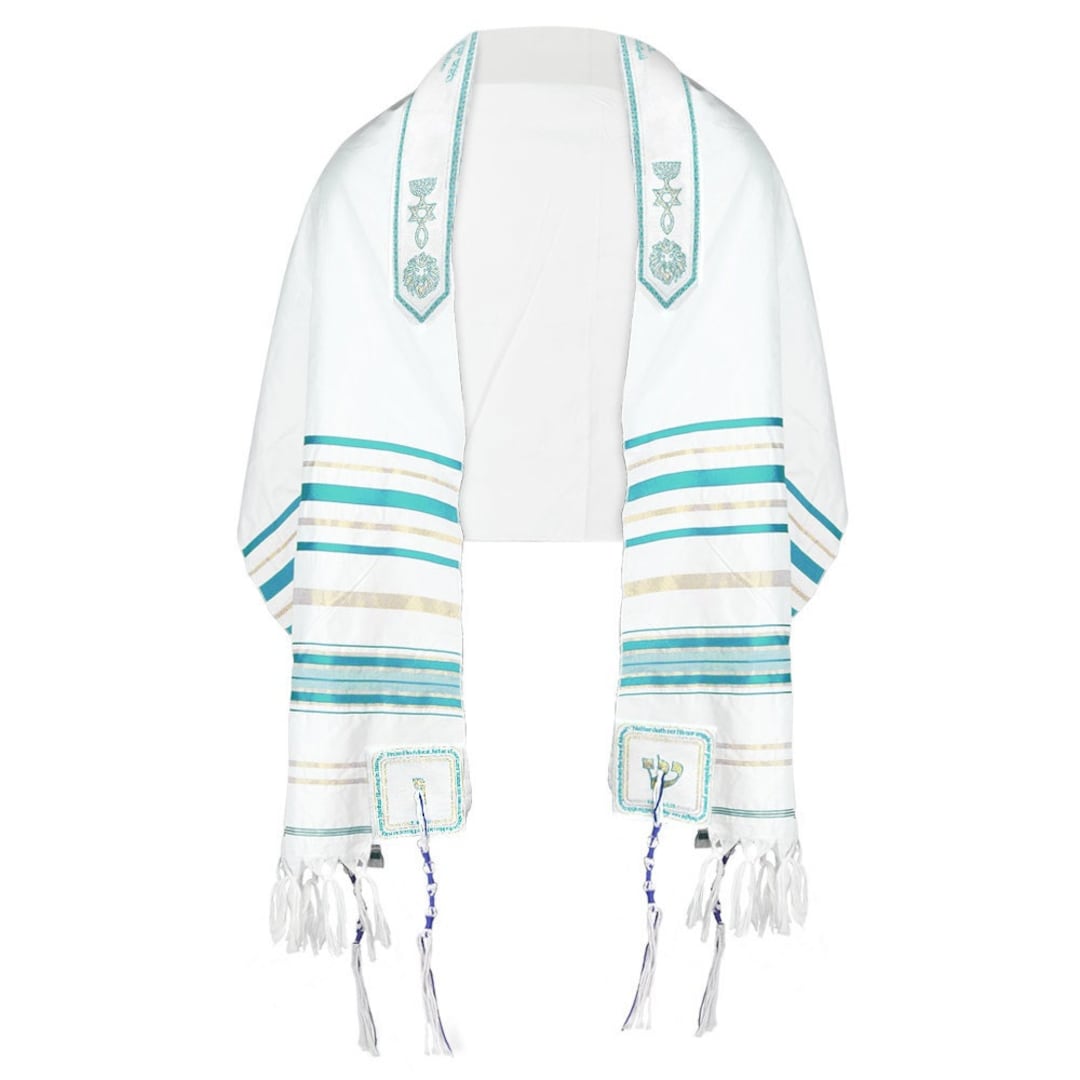 Jesus Tallit Prayer Shawl, Religious Clothing, Christian Prayer Shawl, Messianic Shawl, Shawl