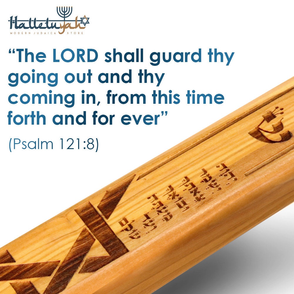 Wooden Mezuzah Cases Set Premium Olive Wood Mezuzah Case Etsy