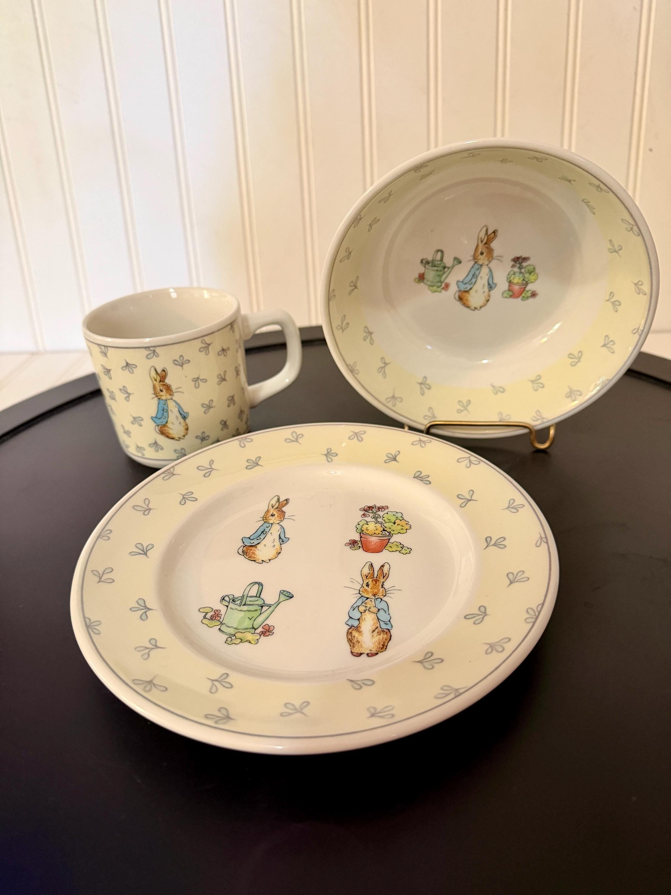 Peter Rabbit Plate Set Kids - Etsy