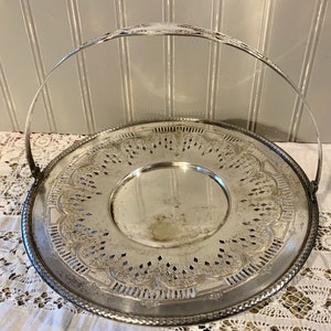 Vintage Sheffield Bride&#39;s Basket- EPNS Electro Plated Nickle Silver bride&#39;s basket or wedding basket