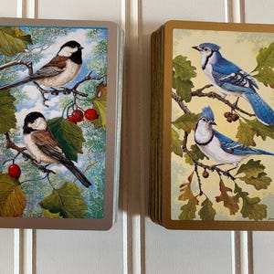 Vintage playing cards, Bird Playing Cards,  Playing Bird Cards, Bird Collectible Cards, Bird Lovers Gift