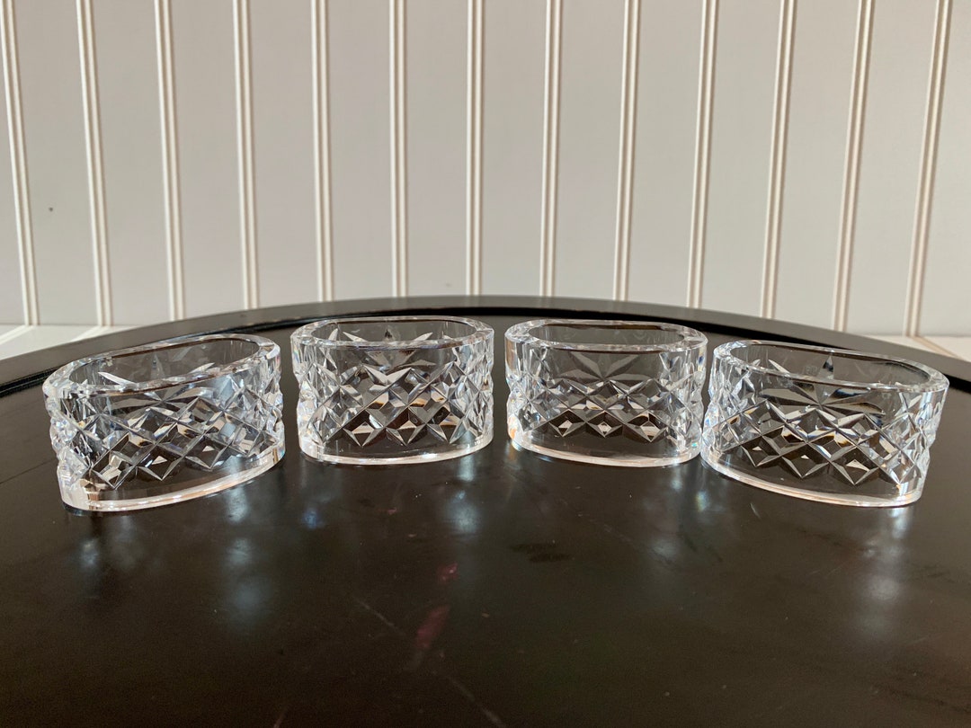 Waterford Alana Oval Napkin Rings Set of Four Etsy