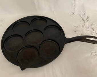 Vintage Cast Iron Muffin/Popover Pan, stamped with an A - FREE SHIPPING  [#385 - DC Floor R]