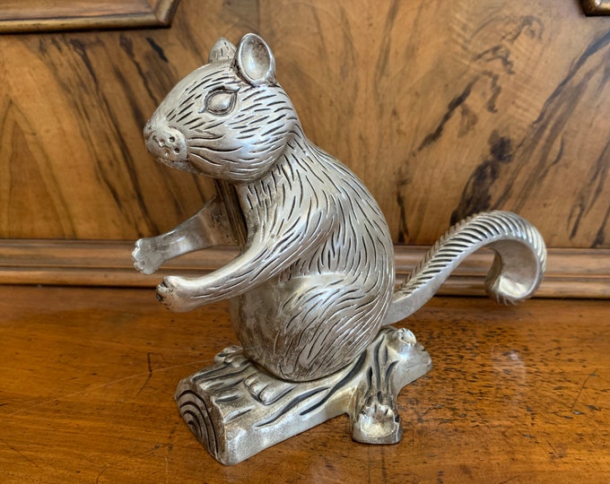 Vintage Godinger Squirrel Nutcracker / Metal Squirrel Nutcracker Etsy