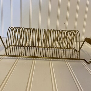 Vintage Metal Letter Organizer, Vintage Letter Organizer-Tabletop Desk-Letter Mail File Organizer-Metal Mail -Letter Holder- Metal Desk Item