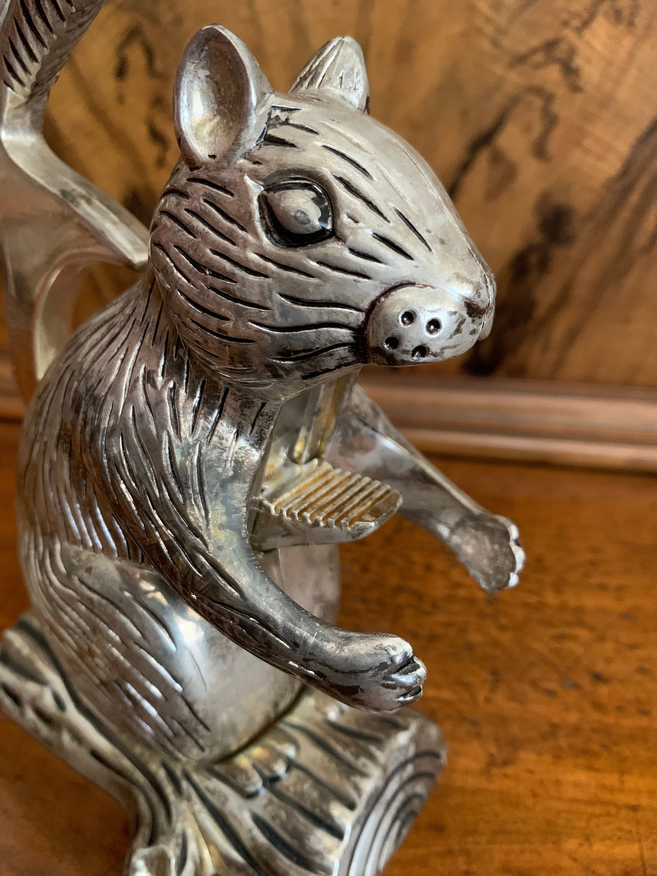 Vintage Godinger Squirrel Nutcracker / Metal Squirrel Etsy