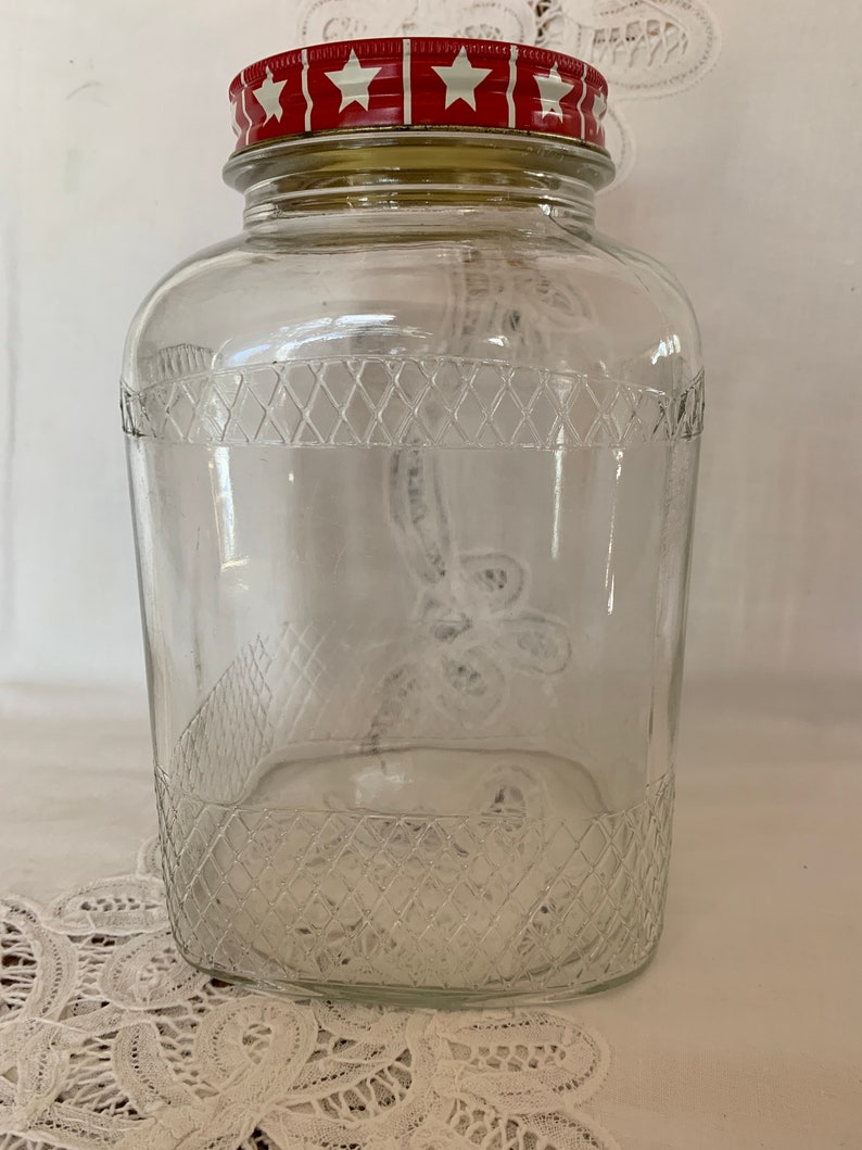 Vintage Maxwell House Coffee Jar with Lid, Kitchen Storage Decor bild 3