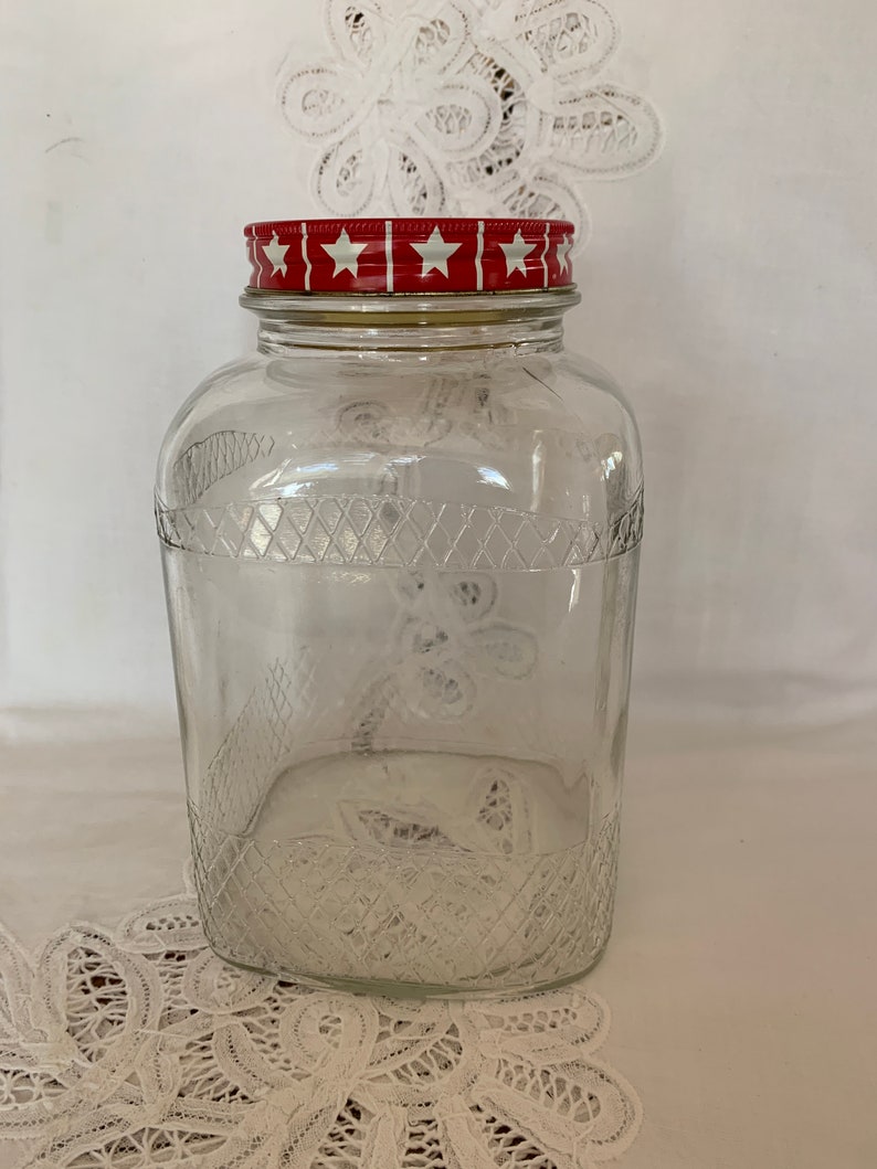 Vintage Maxwell House Coffee Jar with Lid, Kitchen Storage Decor bild 5