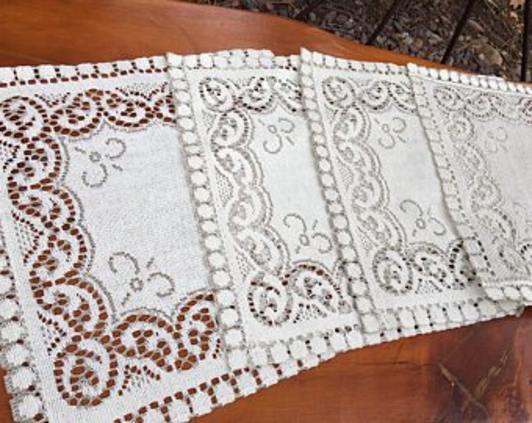 Placemats Lace Placematsvintage Linen Doilyvintage Linen Etsy