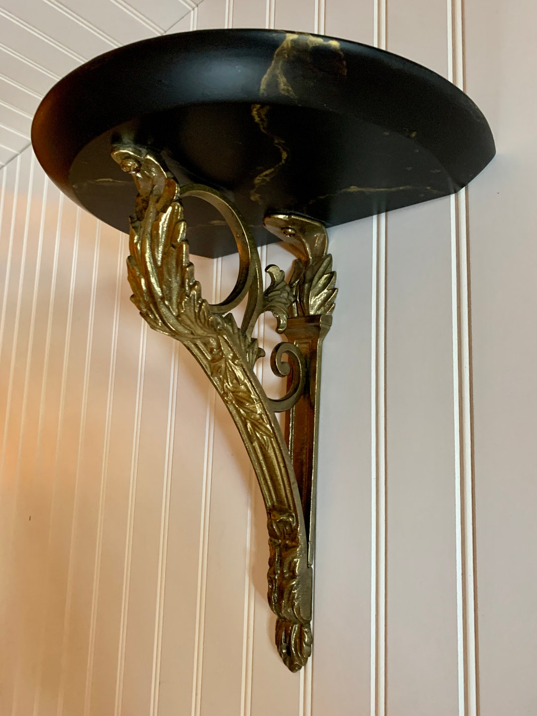 Vintage Bombay Company Wall Shelf One Half Moon Decor Shelf Etsy