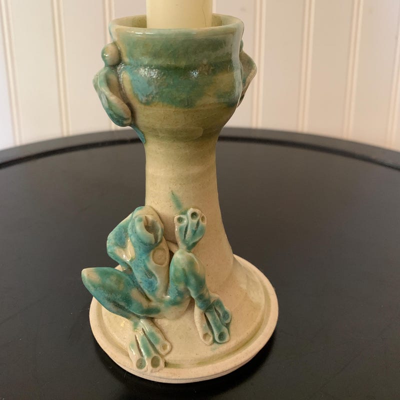 Frog Candlestick - Etsy