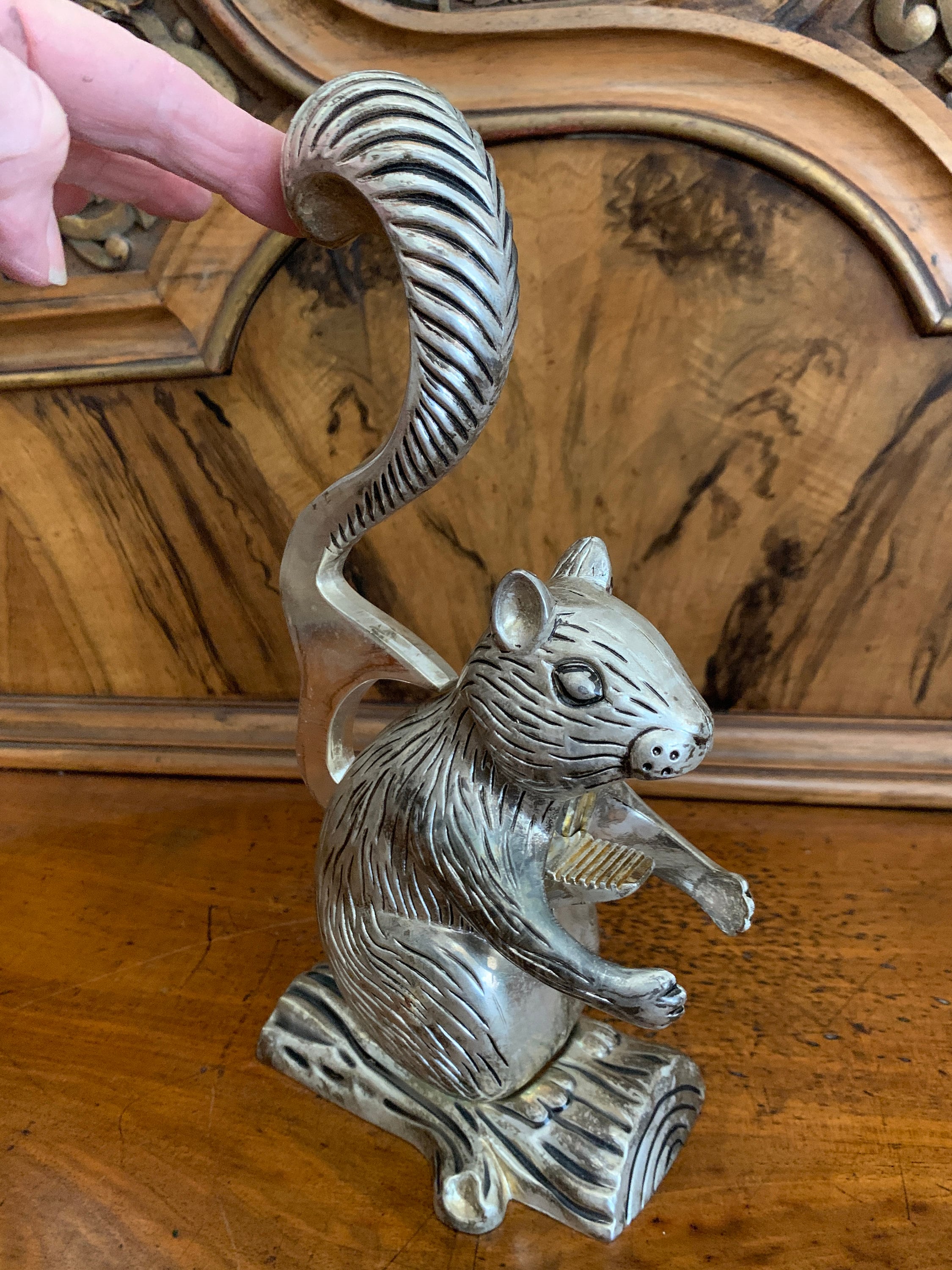 Vintage Godinger Squirrel Nutcracker / Metal Squirrel Etsy