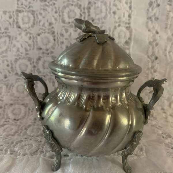 Pewter Sugar Bowl - Etsy