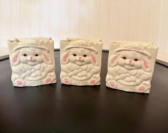 World Bazaar Bisque Bunny Bags Jade Collection Set of 3