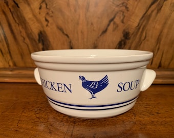 ONE Vintage handled Chicken Soup Bowl, Especially for You gift series, Get Well Soon gift