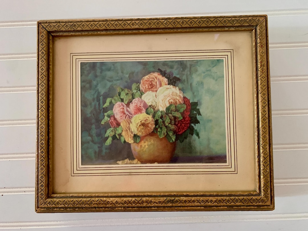 Vintage Floral Picture Keepsake Box – Mirrored Jewelry Storage - Etsy