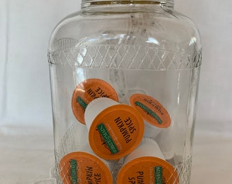 Vintage Maxwell House Coffee Jar with Lid, Kitchen Storage Decor