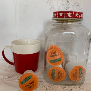 Vintage Maxwell House Coffee Jar with Lid, Kitchen Storage Decor bild 2