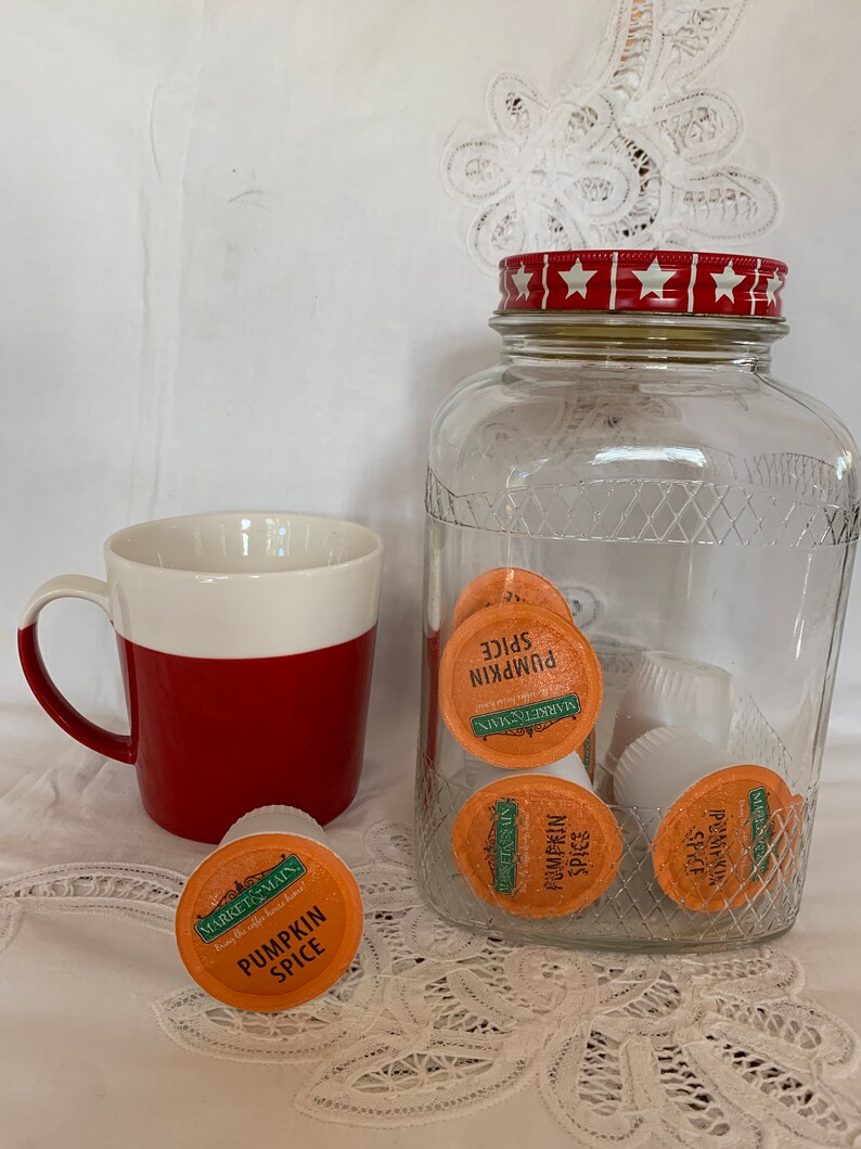 Vintage Maxwell House Coffee Jar with Lid, Kitchen Storage Decor bild 2