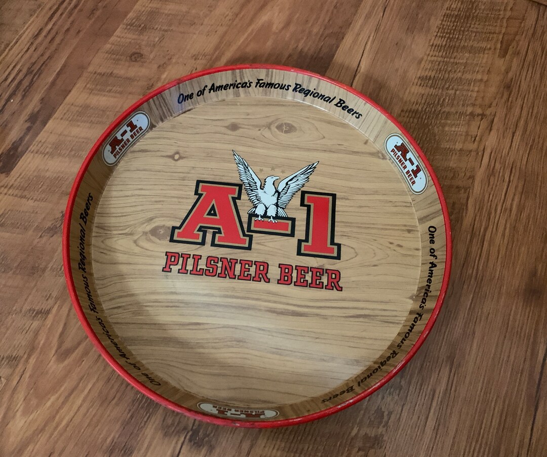 Vintage A1 Pilsner Beer Trayvintage Bareware, Vintage Beer Tray