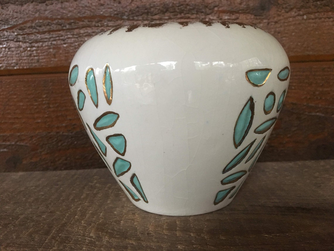 Roselane Pottery Art Deco Pottery Roselane Pottery Vase Mid Etsy