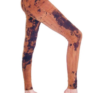 batik acid washed leggings hose hippie goa festival yoga sport psy steam punk cut out schlitze