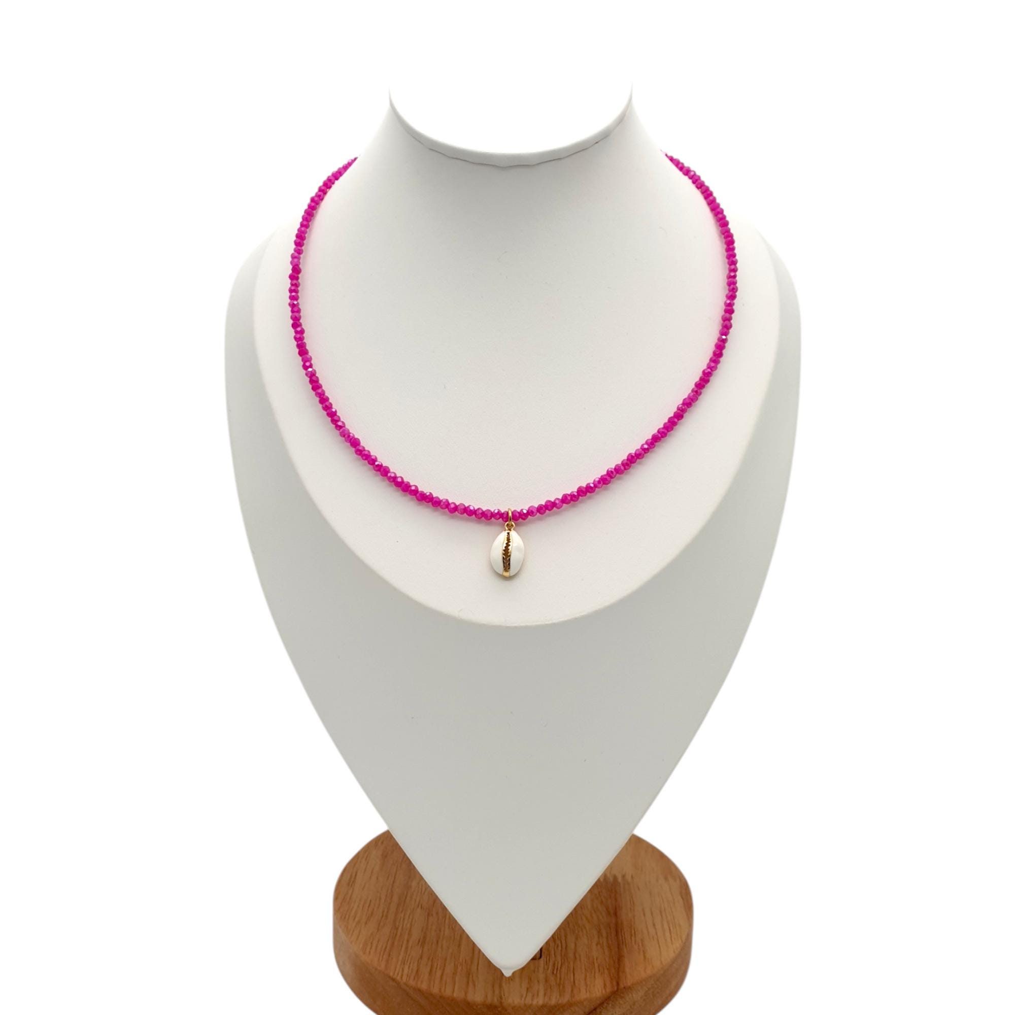 MOEEIJEW Collana Girocollo Con Cristalli Rosa – Elegante E Luccicante Per Feste E Balli