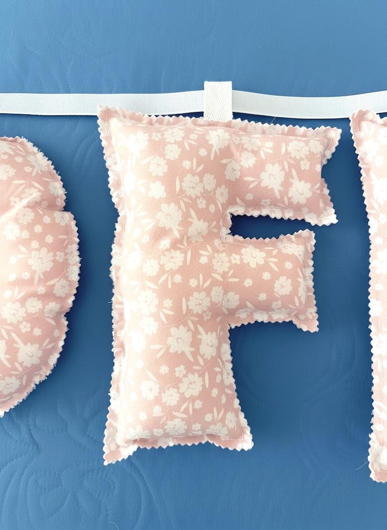 Fabric Alphabet Banner Sewing Pattern: 9.5