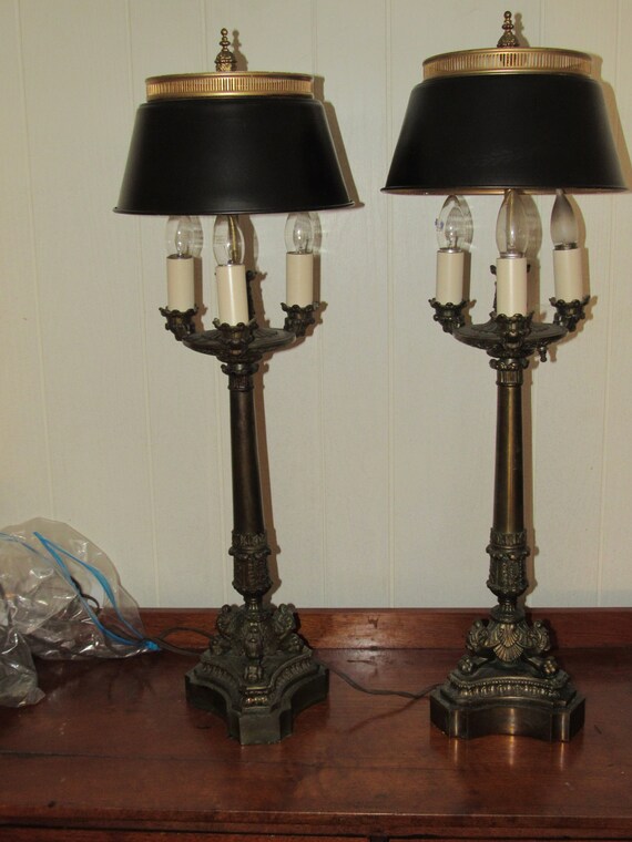 French Empire Candelabra Lamp French Candelabra On Tri Form Etsy