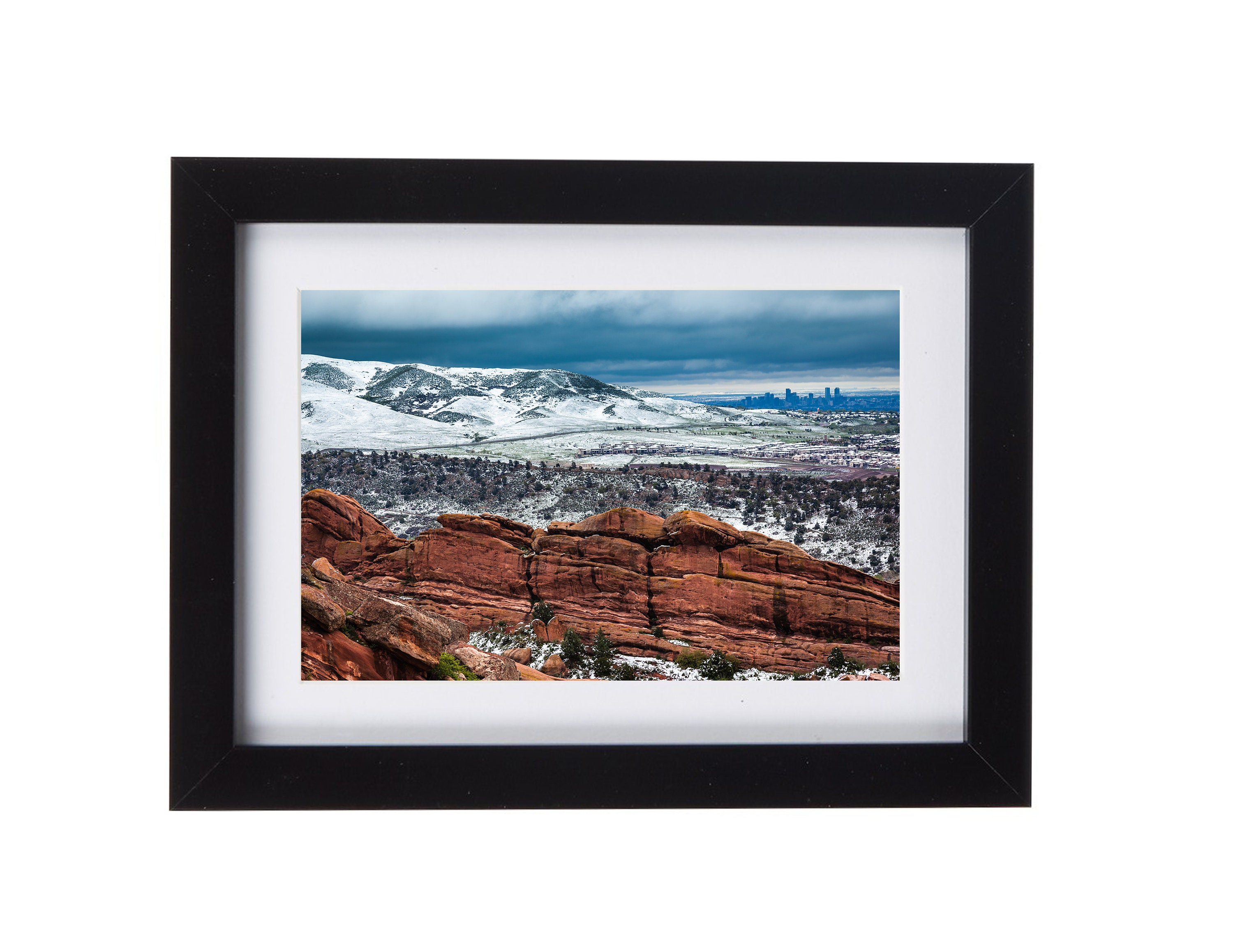 Denver Red Rocks Amphitheatre Morrison, Colorado Winter Snow, Landscape ...