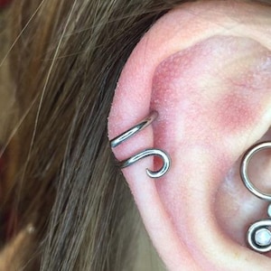 Handmade Hypoallergenic Niobium Spiral Ring / Piercing / Body Jewelry