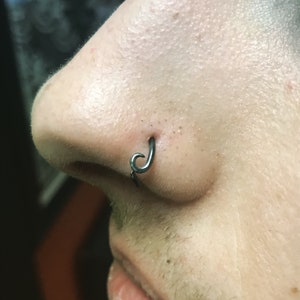 Handmade Niobium Nostril/Nose ring Piercing / Body Jewelry