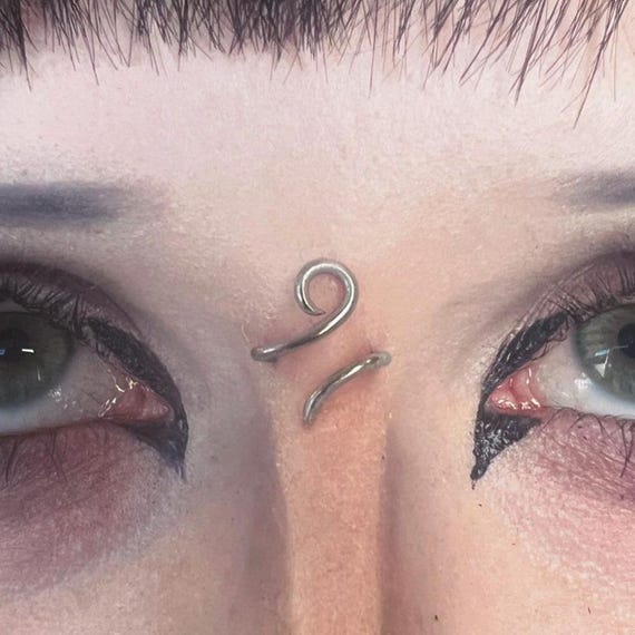 Hypoallergenic Niobium Spiral Bridge Piercing/body Jewelry