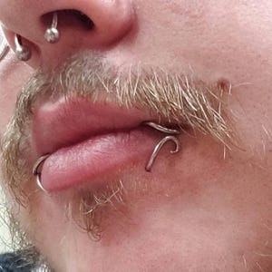 Handgemaakte hypoallergene niobium unieke lip/helix/kraakbeenring piercing sieraden
