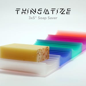 Thingatize Soap Saver Holder - Dishwasher Safe Kitchen & Bathroom Accessory - Eco-Friendly Soap Holder for Quick Drying