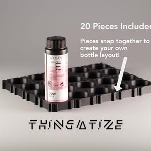 Redken Modular Snap-Together Bottle Trays - Redken Shades EQ Bottle Organizer - 20 Puzzle Pieces