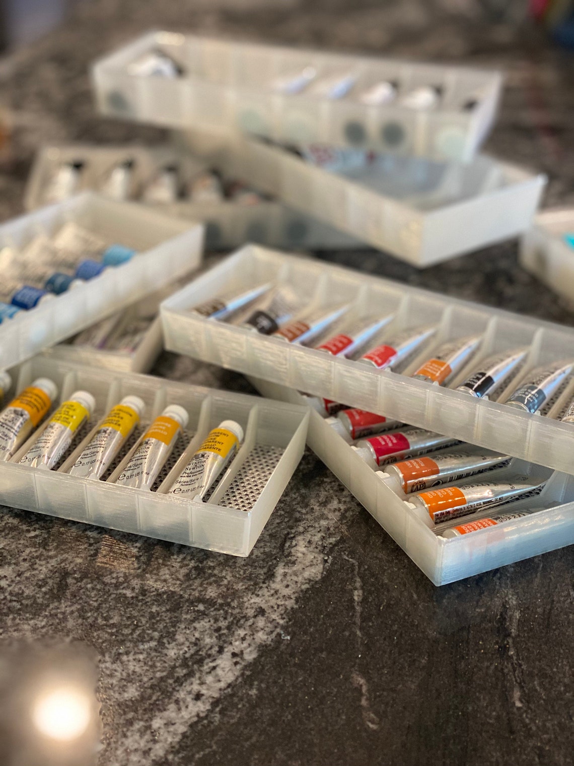 100 Recycled Watercolor Paint Tube Trays Stackable Etsy