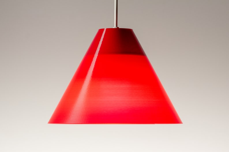 Thingatize Red Lamp Shade For Pendant Light Etsy