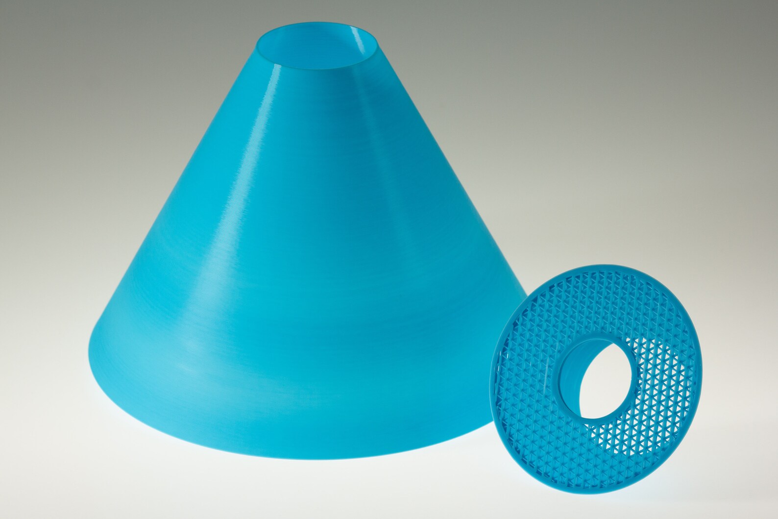 Large Ocean Blue Lamp Shade for Pendant Light 3D Printed by Etsy